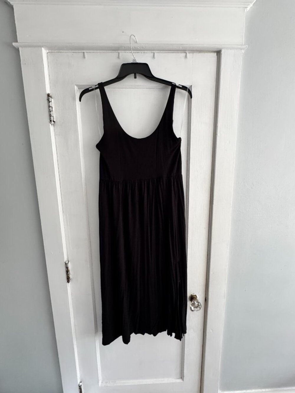 Scoop Neck Jersey Black Dress